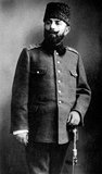 Ahmed Cemal Pasha (Ottoman Turkish: احمد جمال پاشا, modern Turkish: Ahmet Cemal Paşa; 6 May 1872 – 21 July 1922), commonly known as Djemal Pasha to Turks, and Jamal Basha in the Arab world, was an Ottoman military leader and one-third of the military triumvirate known as the Three Pashas that ruled the Ottoman Empire during World War I.<br/><br/>

Djemal was also Mayor of Istanbul and is seen as one of the perpetrators of the Armenian Genocide and the Assyrian genocide.