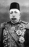 Mehmed V Reshad (Ottoman Turkish: محمد خامس Meḥmed-i ẖâmis, Turkish: Mehmed V Reşad or Reşat Mehmet) (2/3 November 1844 – 3/4 July 1918) was the 35th Ottoman Sultan. He was the son of Sultan Abdülmecid I. He was succeeded by his half-brother Mehmed VI.<br/><br/>

Mehmed V died at Yıldız Palace on 3 July 1918 at the age of 73, only four months before the end of World War I. Thus, he did not live to see the downfall of the Ottoman Empire. He spent most of his life at the Dolmabahçe Palace and Yıldız Palace in Constantinople. His grave is in the historic Eyüp district of the city.