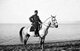 Turkey / Armenia: Djemal Pasha, aka Ahmed Cemal Pasha (1872-1922), on horseback by the Dead Sea in 1915