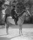 Turkey / Armenia: Djemal Pasha, aka Ahmed Cemal Pasha (1872-1922), on horseback at St George's Cathedral, Jerusalem, Ottoman Palestine, 1915